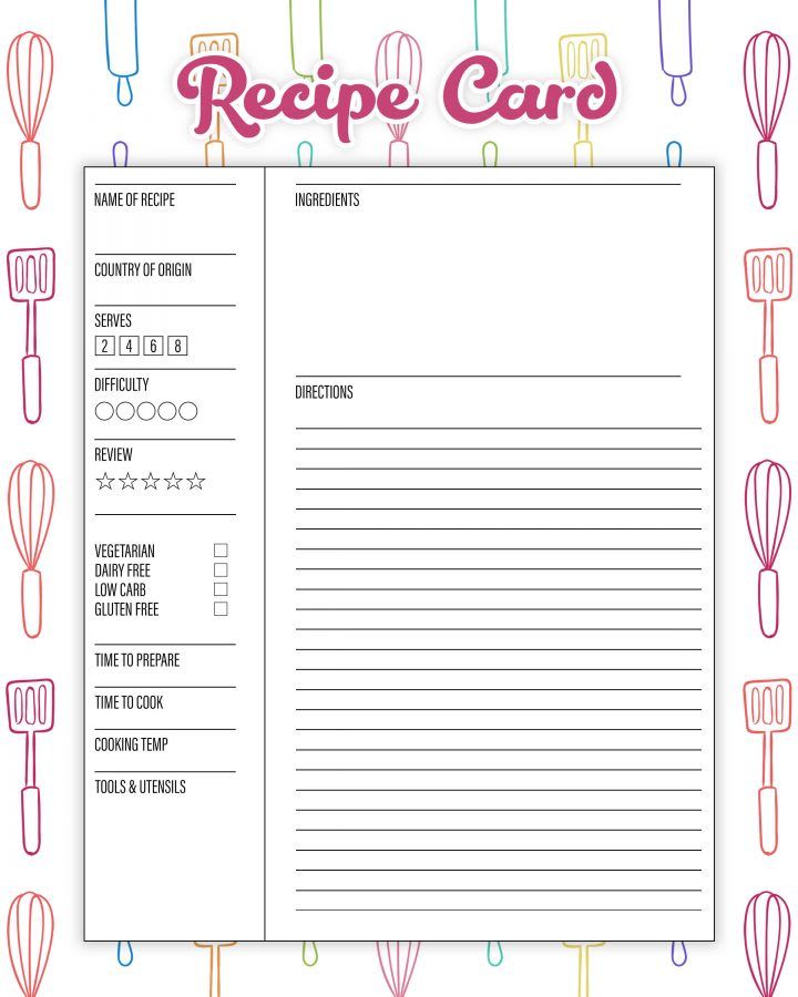 The Best Free Printable Kitchen Planner To Organize Your Year - The Cottage Market