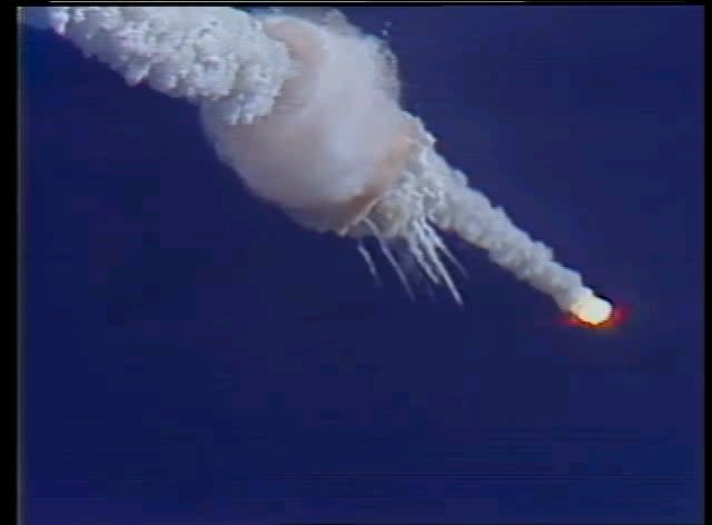 January 28, 1986 - Scenes leading up to the explosion of Space Shuttle Challenger as it takes off into Space
