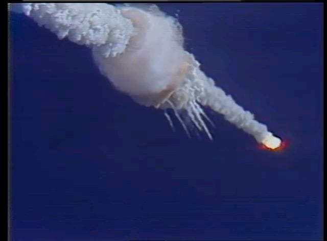 January 28, 1986 - Scenes leading up to the explosion of Space Shuttle ...