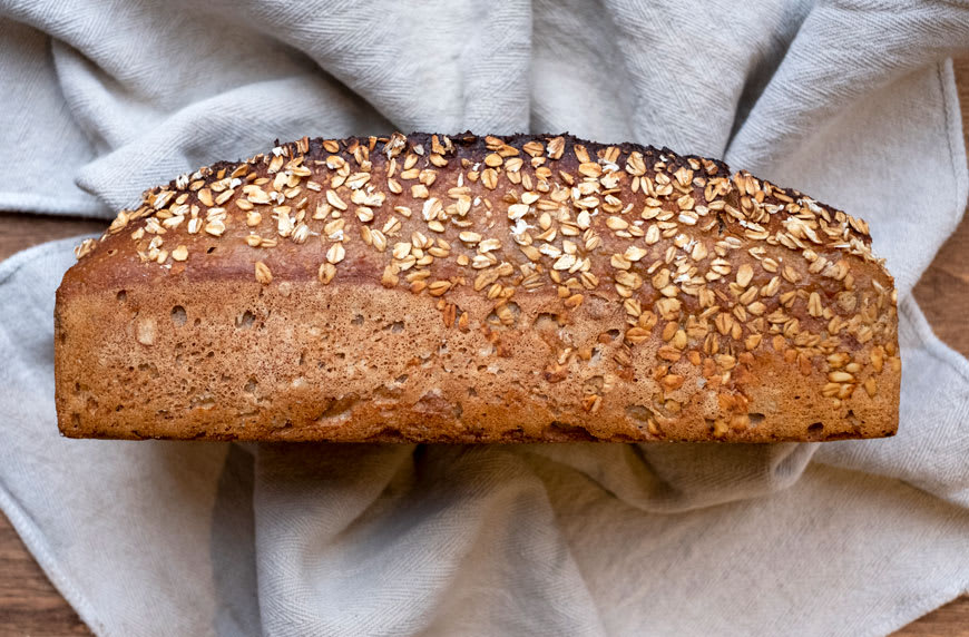 One slice of this easy breakfast bread packs just as much fiber as a bowl of oatmeal