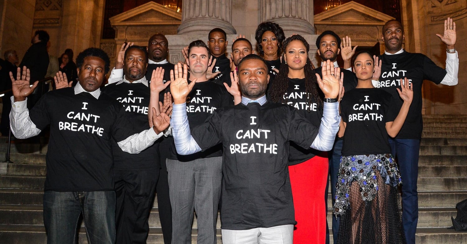 'Selma' star says Oscar voters blacklisted film over cast's 'I Can't Breathe' T-shirts
