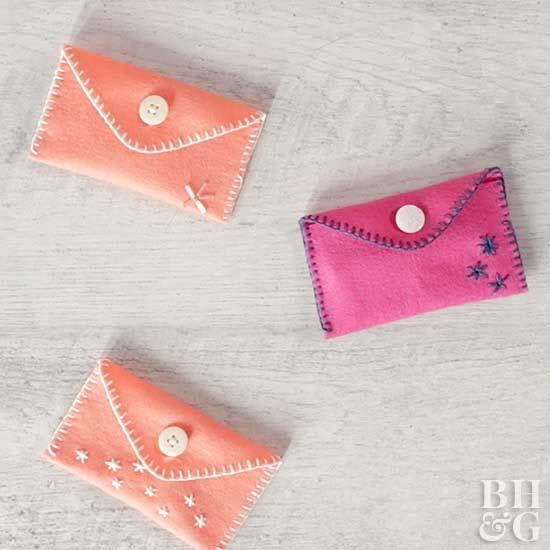 Make a Quick and Easy Hand-Stitched Felt Wallet