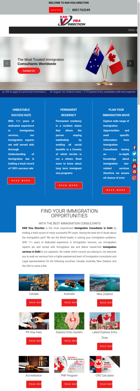 Best Immigration Consultants in Delhi for Canada Australia PR Visa