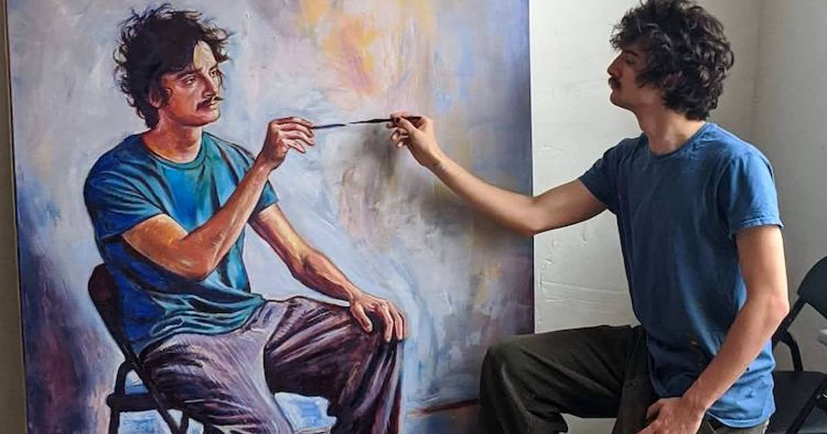Artist Becomes Infinite Through His Mind-Bending Series of Painted Self Portraits