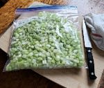 How to Freeze Ready to Use Diced Celery.