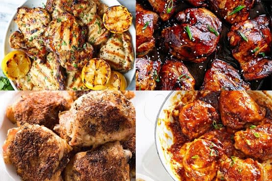 Recipes with chicken thighs . THE BEST marinade ever.