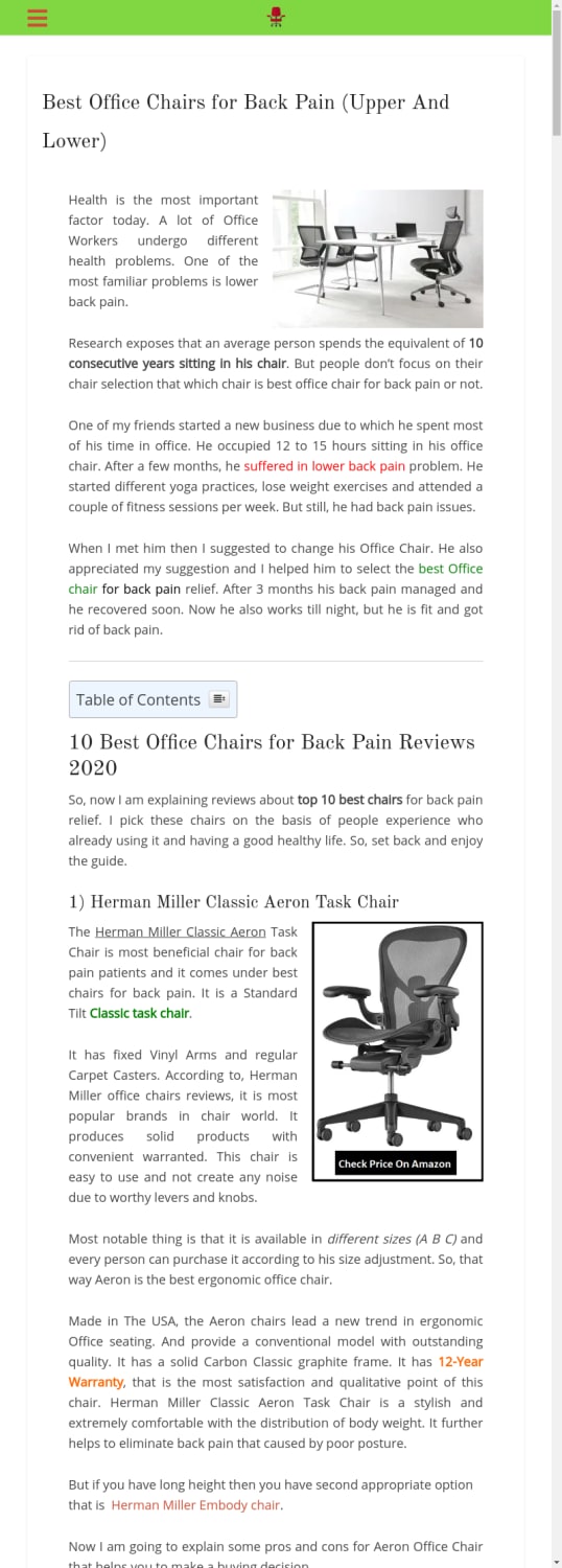 The 10 Best Office Chairs for Back Pain Reviews 2019