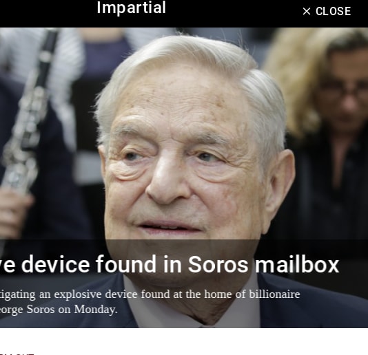 Explosive device found in Soros mailbox