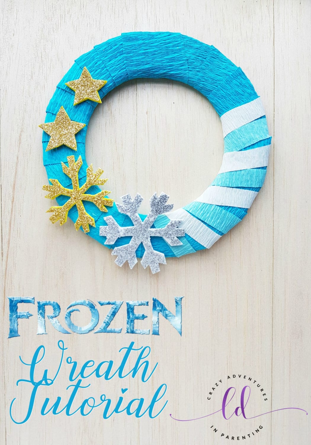 Easy Frozen Wreath Craft Tutorial
