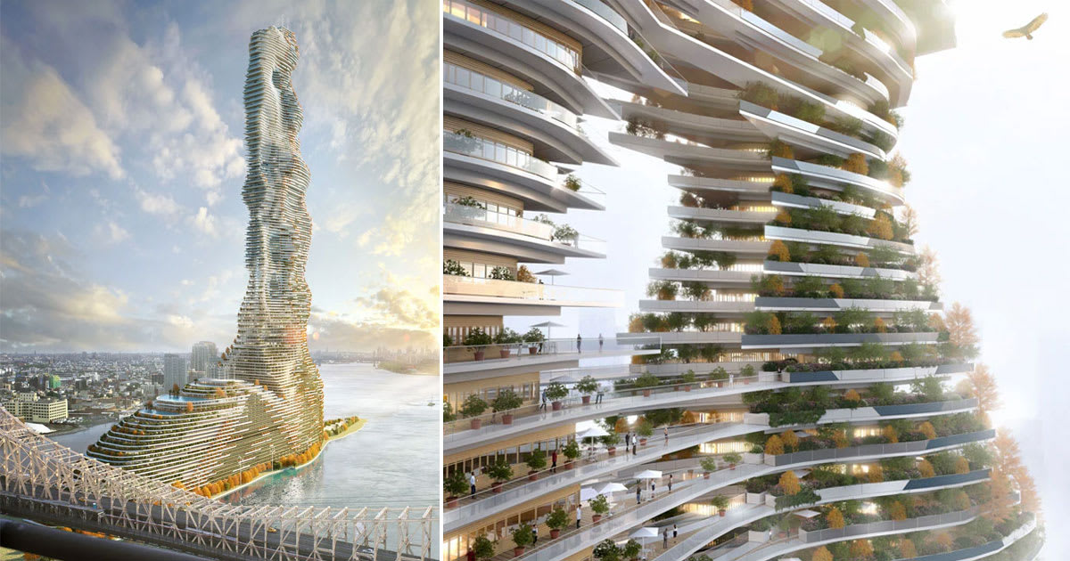 rescubika proposes the world’s tallest carbon sink tower in new york: the mandragore