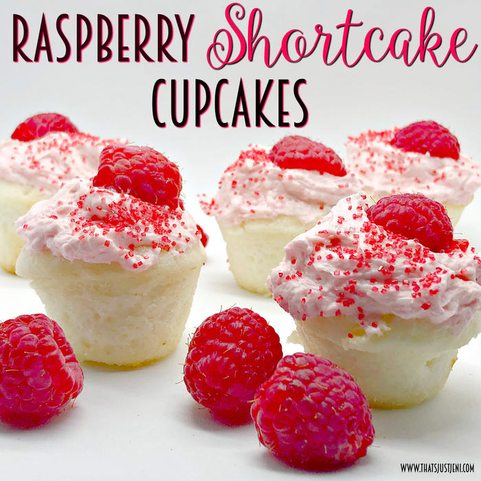 Raspberry Shortcake Cupcakes