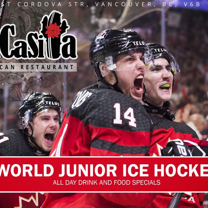 World Junior Ice Hockey Championships Meal and Drink Specials in Vancouver, BC