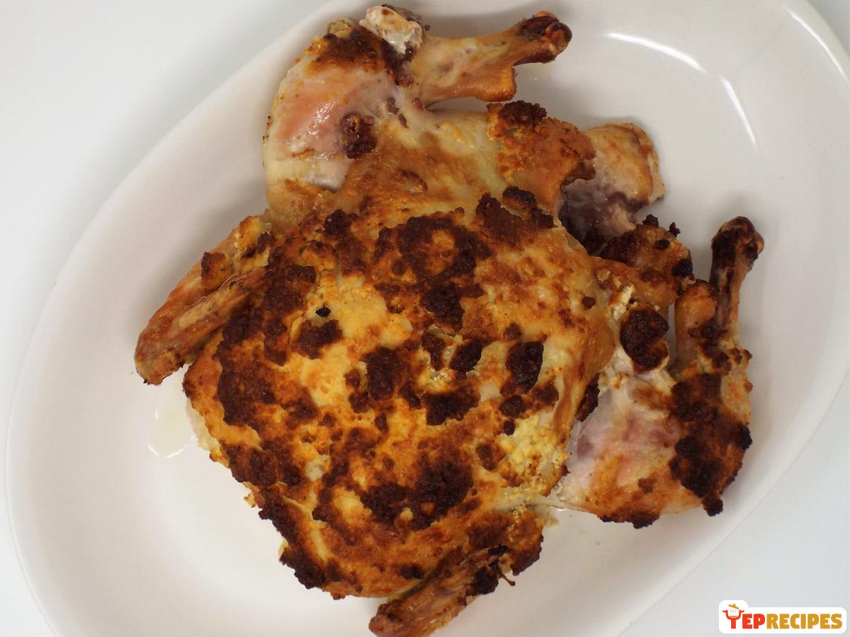 Feta Crusted Roast Chicken