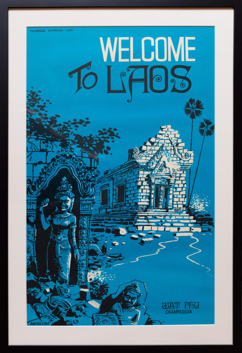 My parents bought this cool tourism poster when they lived in Laos in the 70's, which I had framed.
