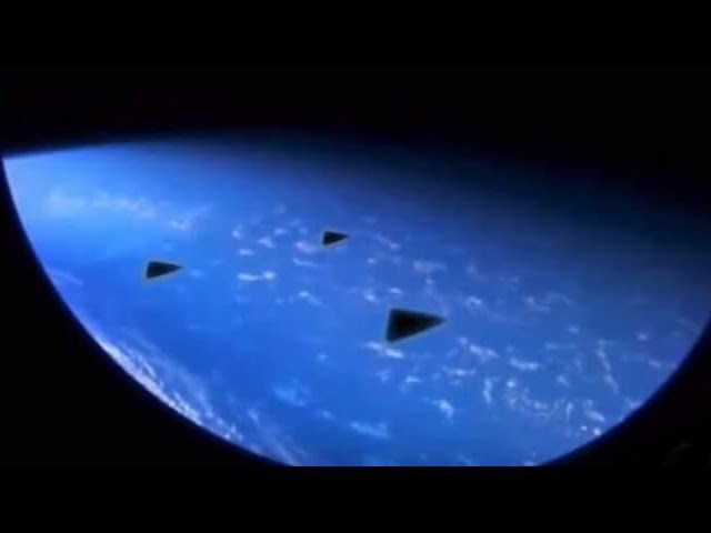 3 Triangular UFOs Seen Passing by via ISS Footage