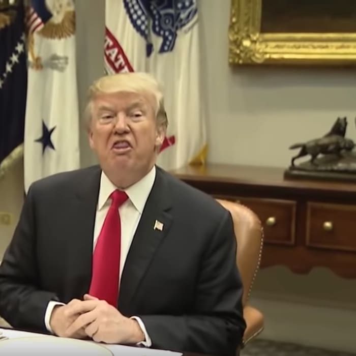 The Real Story Behind That Viral Video of President Trump Hissing Like a Snake