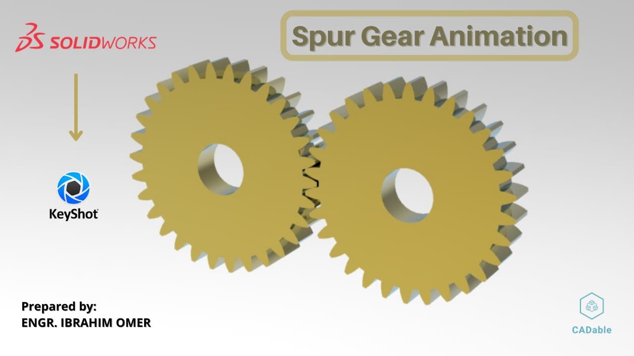 Learn How to Make Spur Gear Animation in SOLIDWORKS & Render in Keyshot