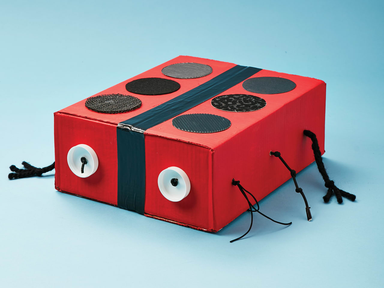 How to make a ladybug sensory box