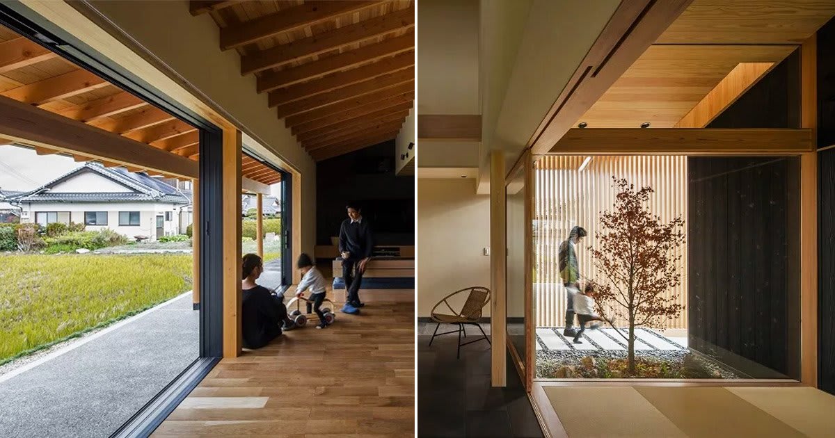 terasho house by ALTS design office brings nature indoors in japan