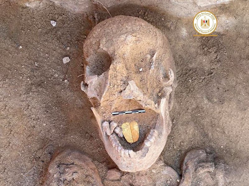 Archaeologists in Egypt Discover Mummy With Gold Tongue