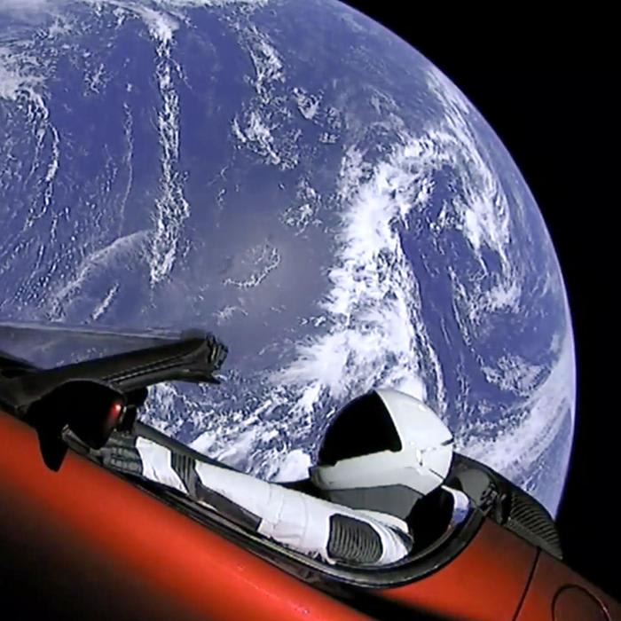 Remember Starman and the Tesla Roadster launched into space? They're now beyond Mars, SpaceX says