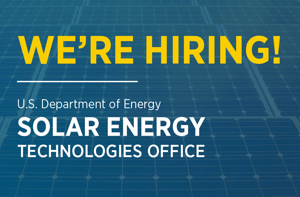 Solar Energy Technologies Office Announces New Job Openings