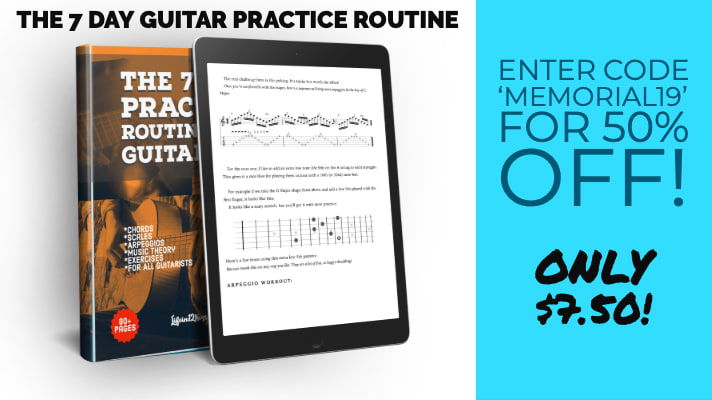 The 7 Day Practice Routine For Guitarists Book Sale