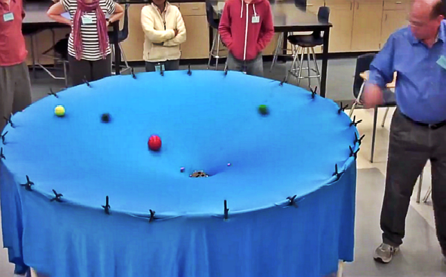Gravity Visualized by High School Teacher in an Amazingly Elegant & Simple Way