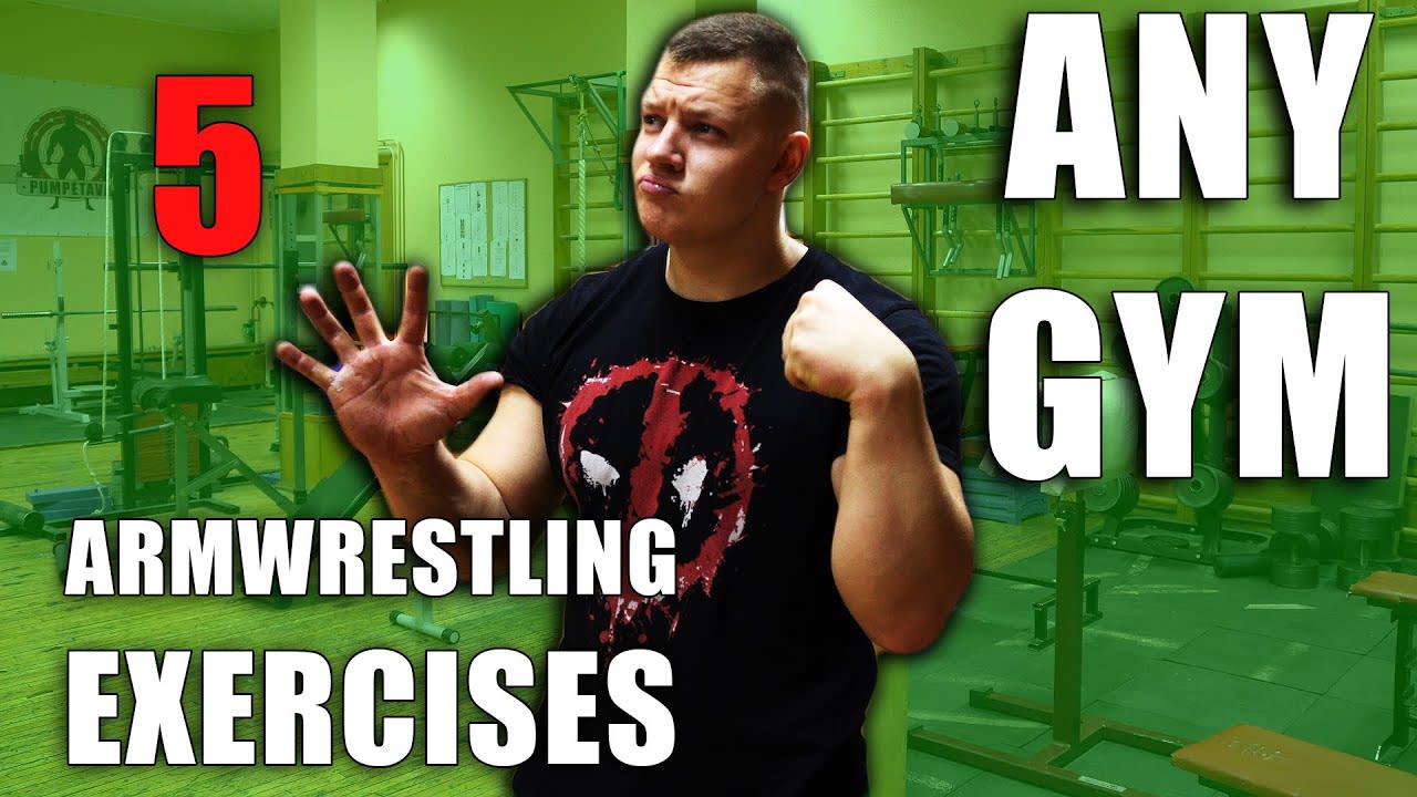 ARM WRESTLING TRAINING (5 exercise routines You'll be able to do at ANY well being membership)