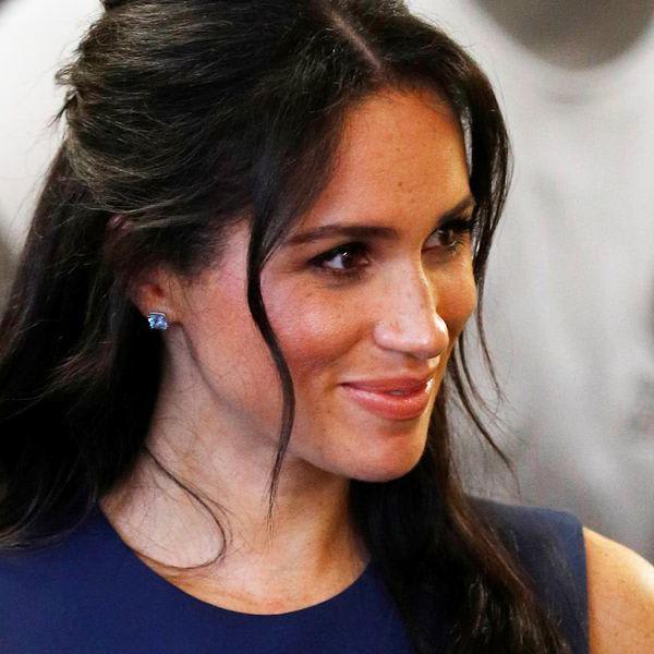 Meghan Markle Wore Her Hair in an Elegant Half-Updo and Looked So Chic