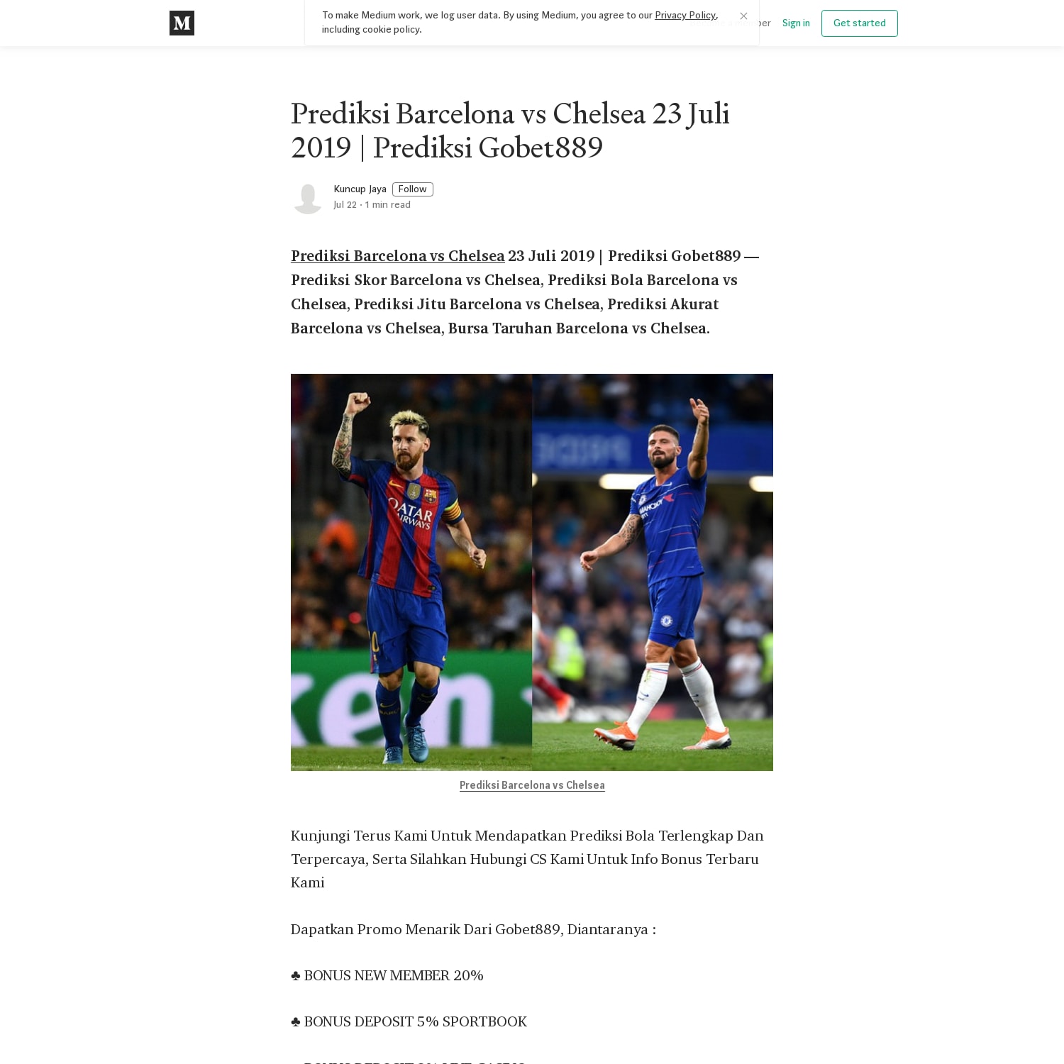Prediksi Barcelona vs Chelsea 23 Juli 2019 | Prediksi Gobet889