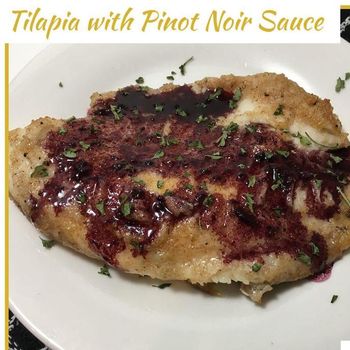 Tilapia with Pinot Noir Sauce Recipe
