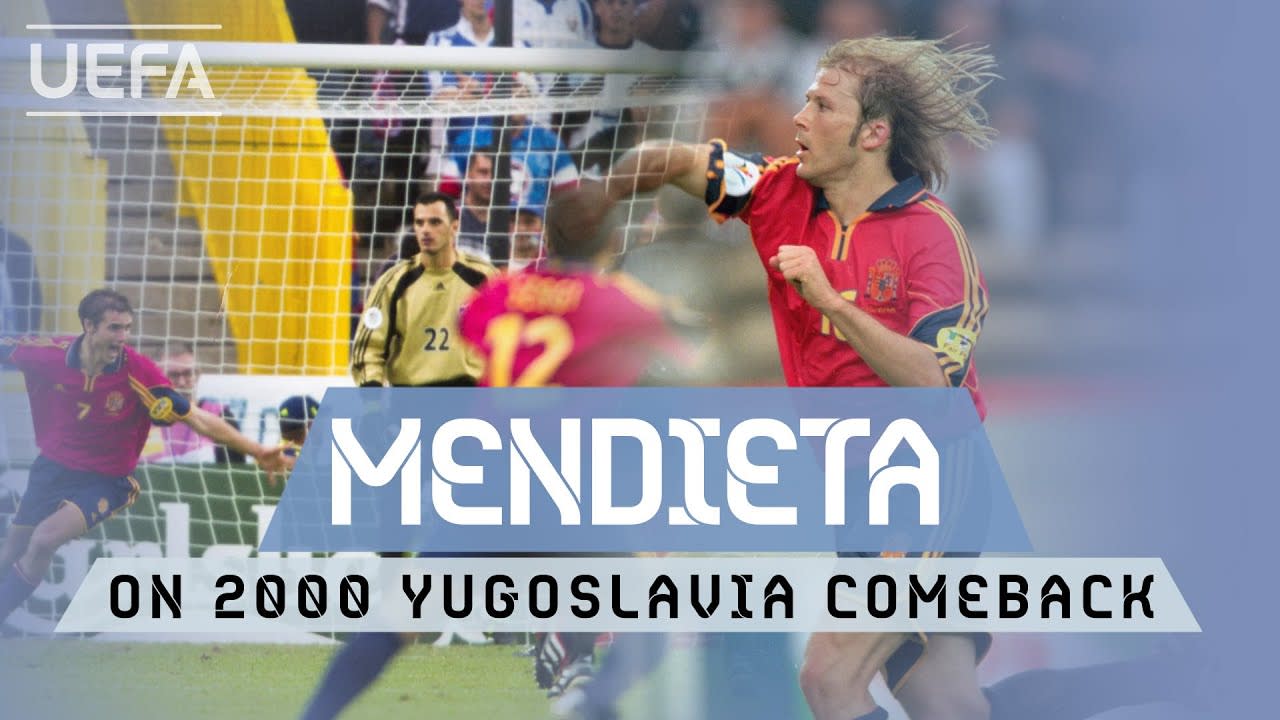#EURO, SPAIN, YUGOSLAVIA: Mendieta recalls 2000 Spain comeback joy