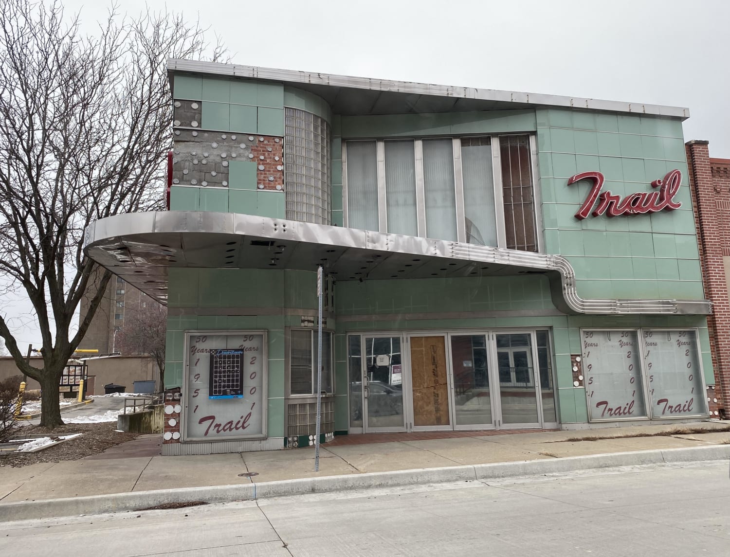 Abandoned movie theater in Saint Joseph, Missouri. Opened in 1951, closed in 2007.