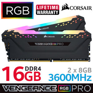 Corsair Vengeance RGB PRO 16GB 3600MHz DDR4 Black- Best Deal - South Africa