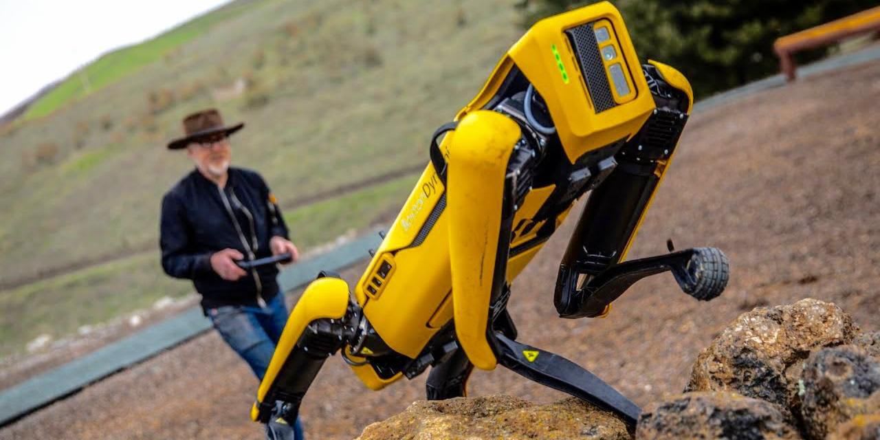 Boston Dynamics hands Spot the robot dog over to former MythBuster Adam Savage for training
