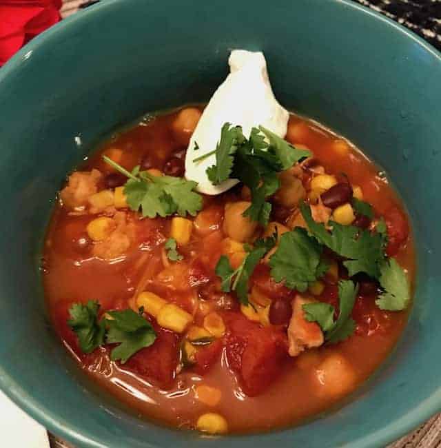 Easy Instant Pot Chicken Taco Soup