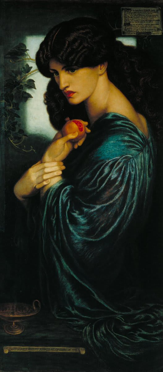 "Proserpine" by Dante Gabriel Rosetti (1874), at