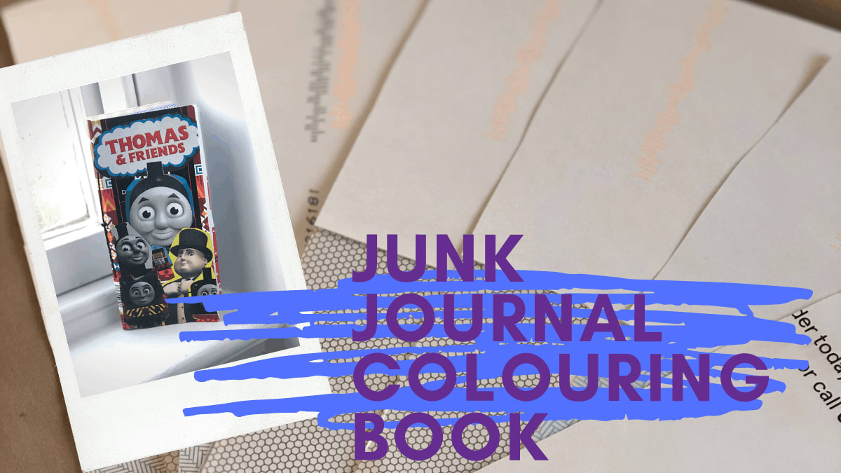 How to Upcycle Junk Mail - Junk Journal Colouring Book