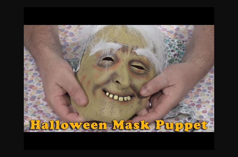 How To Make A Foam Puppet Part 3 - Halloween Mask