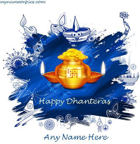 Happy Dhanteras Image 2018 With Name