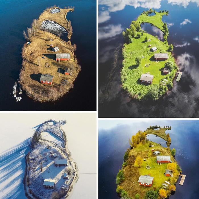 Four seasons in the life of a Finnish island