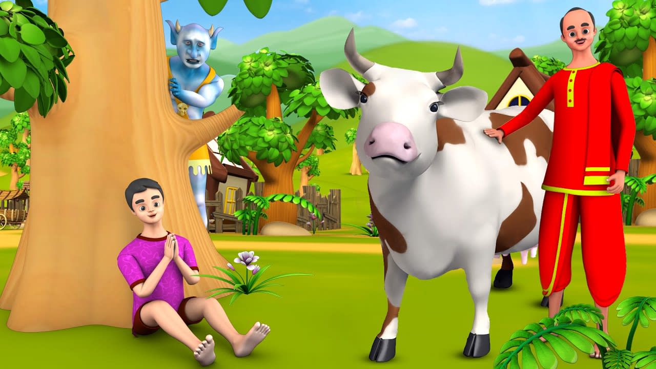 Magical Cow Hindi Story | जादुई गाय हिन्दी कहानी - 3D Animated Stories | Magical Stories