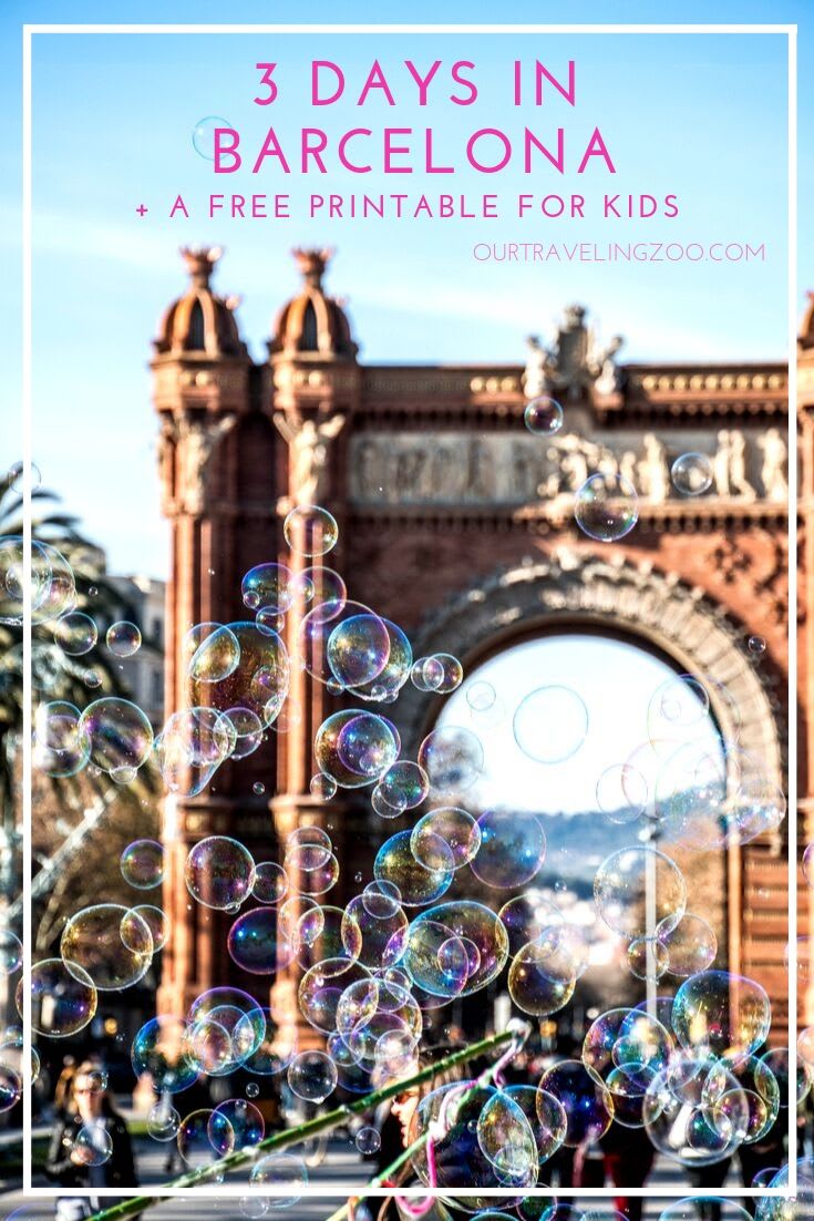 Barcelona with Kids. And a Free Printable!