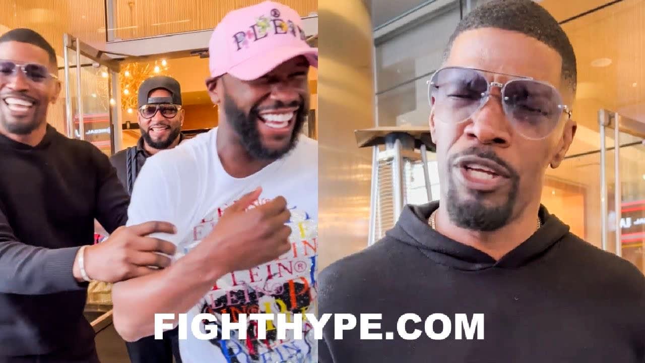 JAMIE FOXX NAILS FLOYD MAYWEATHER IMPERSONATION THAT CRACKS HIM UP: “‘THEY DON’T HAVE THE BLUEPRINT”