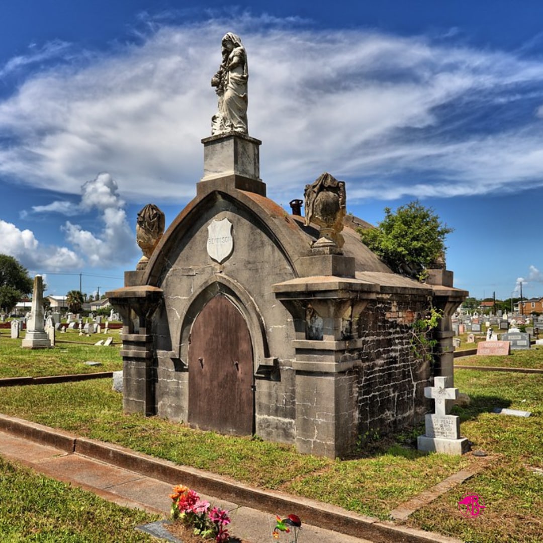 Beautiful crypt in a Galveston, TX cemetery.