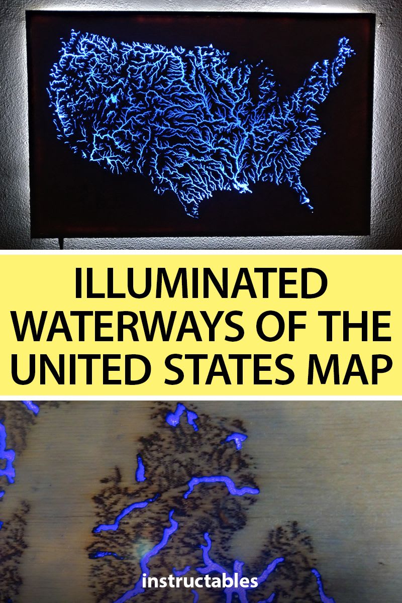 Illuminated Waterways of the United States Map