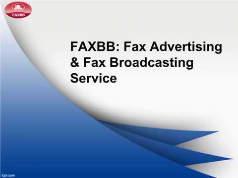 FAXBB: Fax Advertising & Fax Broadcasting Service