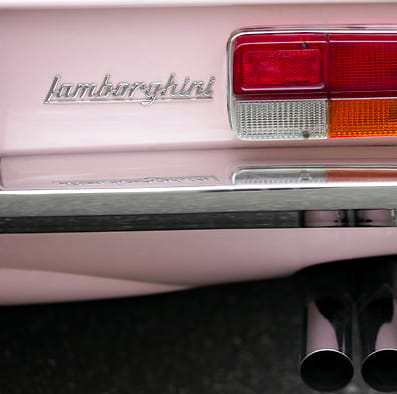You'll never guess who owns this Vintage Pink Lamborghini...