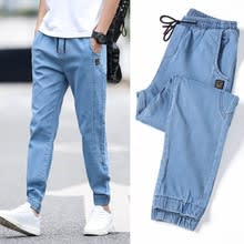 Men's Casual Jeans Pants Autumn Denim Cotton Vintage Wash Hip Hop Work Trousers Jeans Pants street wear mens ripped jeans